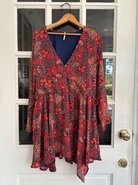 Free People Teegan Mini Dress / Wrap Dress Women's Size Small